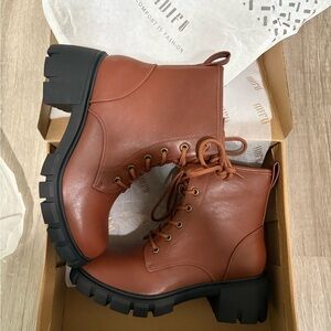 Brown Leather Ankle Boots